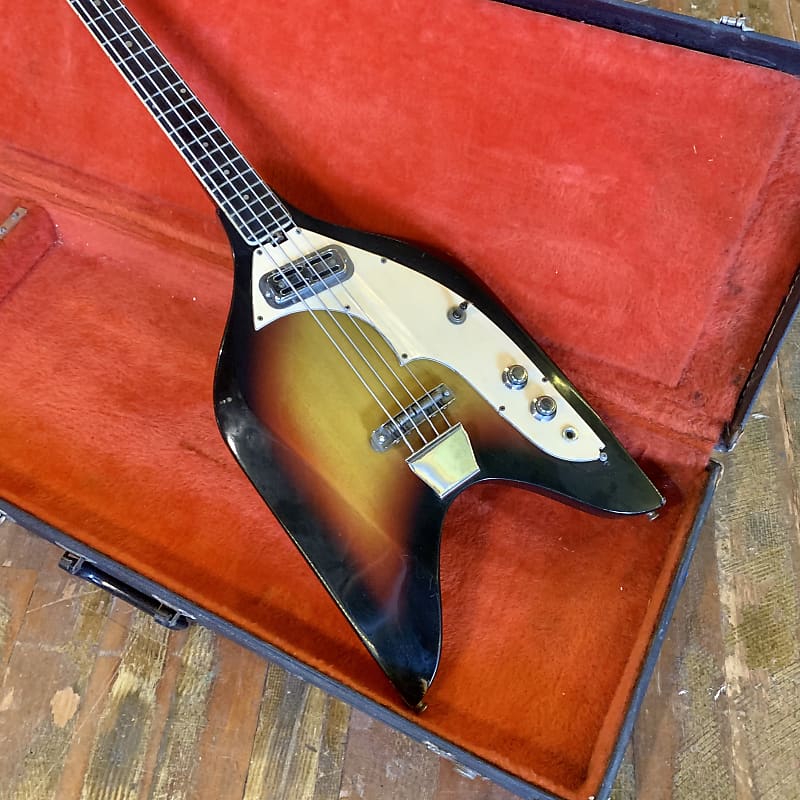 EKO Rokes bass guitar c 1965 Sunburst original vintage Vox | Reverb