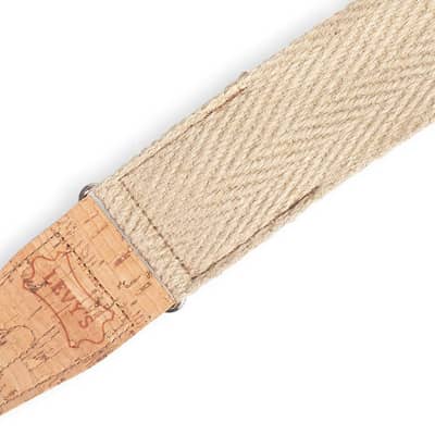 Levy's Leathers 2“ Wide Hemp Guitar Strap, Natural image 4