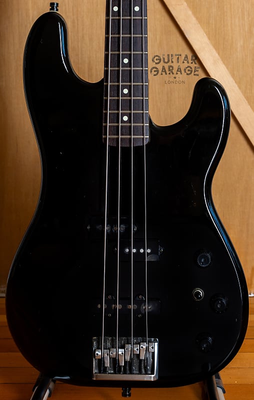 1986 Fender Japan Jazz Bass Special PJ Piano Black | Reverb UK