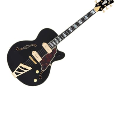 D'Angelico Excel 59 Hollowbody Electric Guitar - Solid Black w/ Stairstep Tailpiece  DAE59SBK2GT image 19