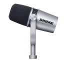 Shure MV7 Dynamic USB Podcast Microphone, Silver