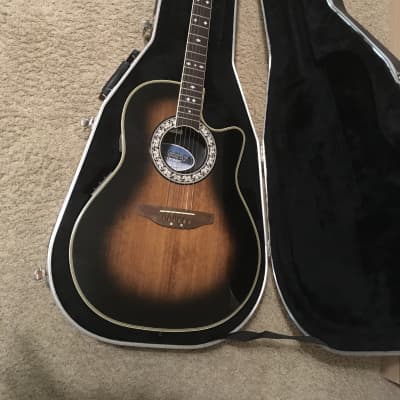 Ovation Celebrity CC157 Acoustic Electric Guitar  1980s Tobacco sunburst made in Korea with original for sale