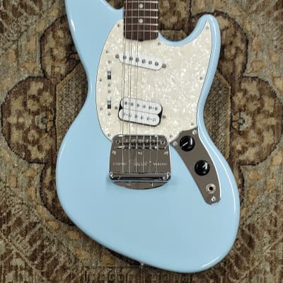 2021 Fender Kurt Cobain Jag-Stang in Sonic Blue w/ Gig Bag, Pro Setup #2456 image 2