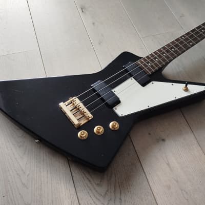 Epiphone Korina Explorer Bass 2002 - Ebony | Reverb