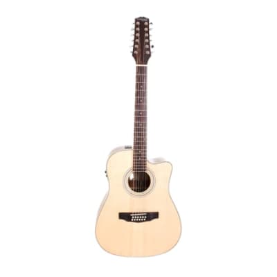 Turner 40CE 12-String Dreadnought Electro Acoustic Guitar image 12