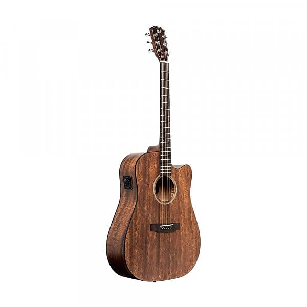 James Neligan DOV-DCFI Dreadnought Cutaway 6-String Acoustic-Electric Guitar w/Solid Mahogany Top image 1