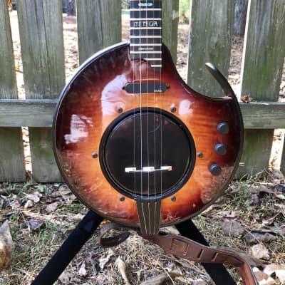 Nechville Meteor 5 string electric banjo 2013 Sunburst image 14