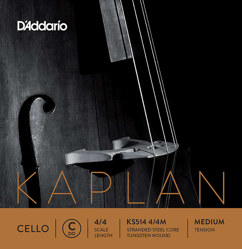 D'Addario KS514 4/4M Kaplan 4/4 Cello String - C Medium image 1