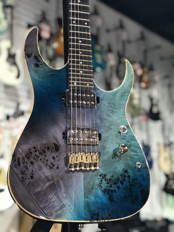 NEW 2020 Ibanez Premium RG6PPBFX - Tropical Seafloor w/ Gig | Reverb