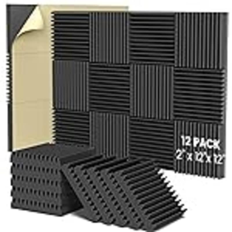 12/24Pcs 2x12x12 Acoustic Foam Panels Acoustic Panels Sound