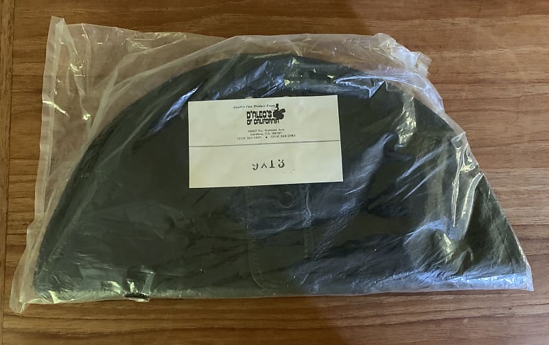 D'Aleo's Vintage 9" by 13" Black naugahyde drum bag - unopened! image 1