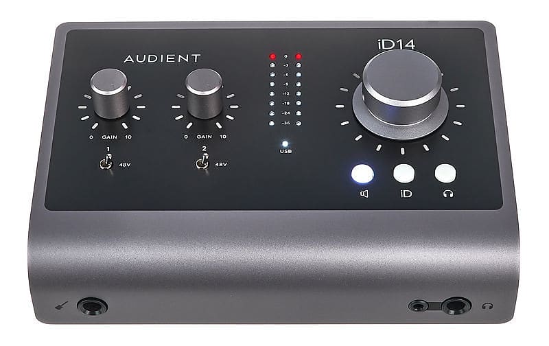 Audient iD14 MKII USB-C Audio Interface 2021 - Black image 1