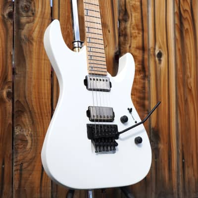 ESP Custom Shop Original M-II DLX Maple Board Snow White Satin 6-String w/ Case (2025) image 8