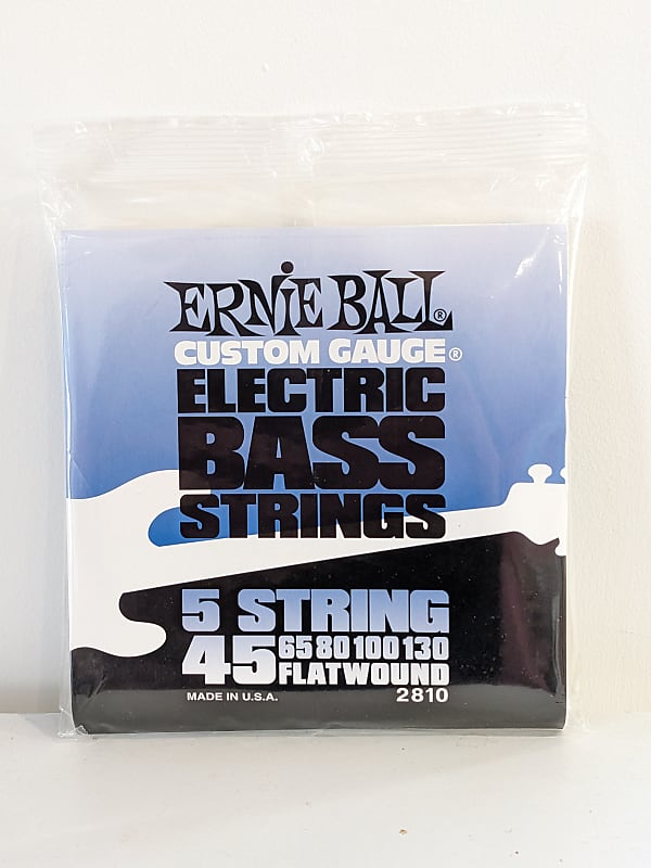 Earnieball FLATWOUND 5STRING ELECTRIC BASS STRINGS 45130 Reverb UK