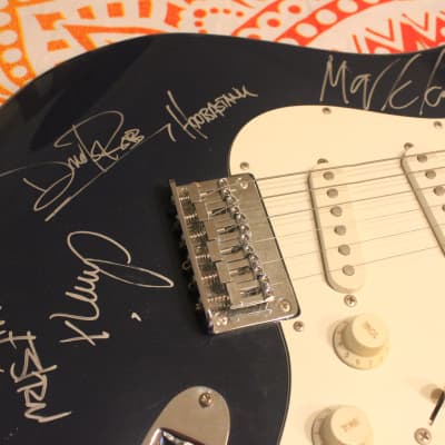 Hoobastank Autographed Fender Squier Bullet Stratocaster SSS (2000s) image 1