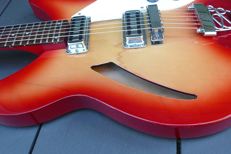 Session Rocker Ric 330 Copy Fireglow Guitar MIJ | Reverb