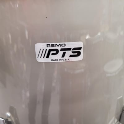 Remo PTS Pre-Tuned Drum Set 12/13/16/22/14s 1980s Silvet image 7