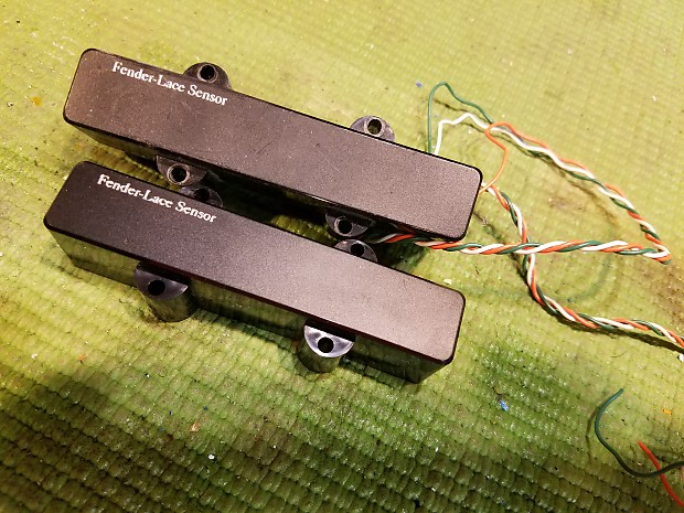 Fender Lace Sensor Jazz Bass Pickup Set | Reverb