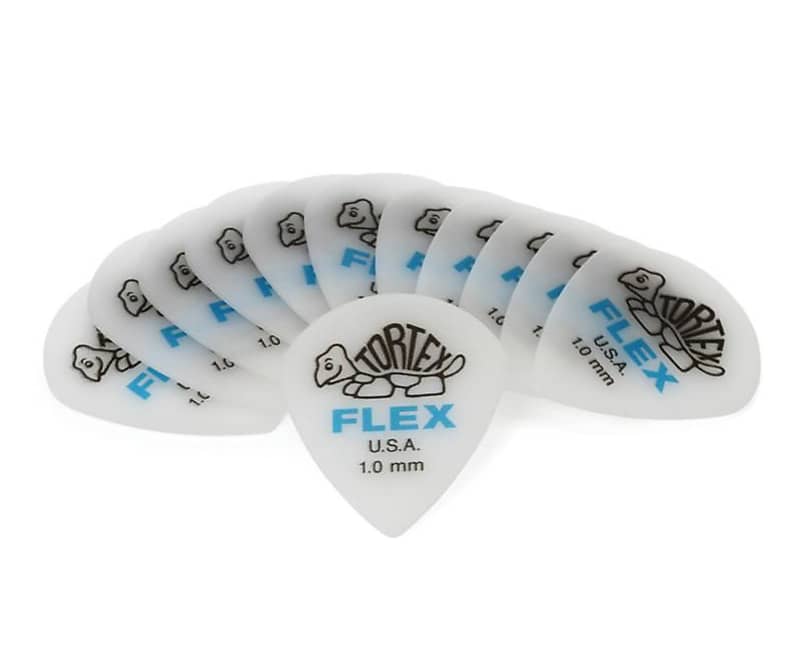 Dunlop 466P100 Tortex Flex Jazz III XL Guitar Picks 1.0mm 12-pack image 1