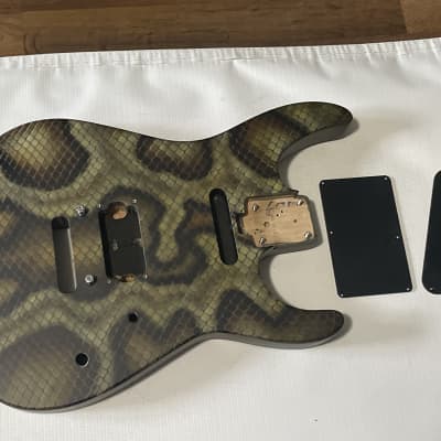 2024 MIM Charvel Warren DeMartini Pro Mod Snakeskin Guitar Body Floyd Ready w/ Neckplate