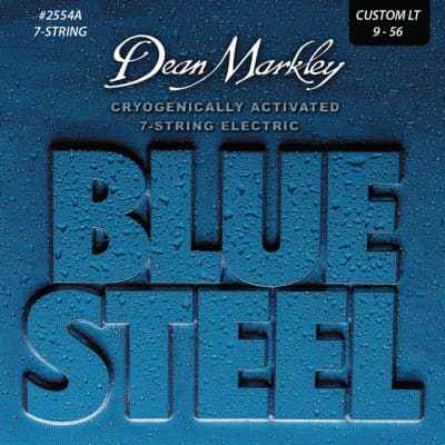 Dean Markley Blue Steel Electric Guitar 7 String Set Custom Light 9-56 for sale