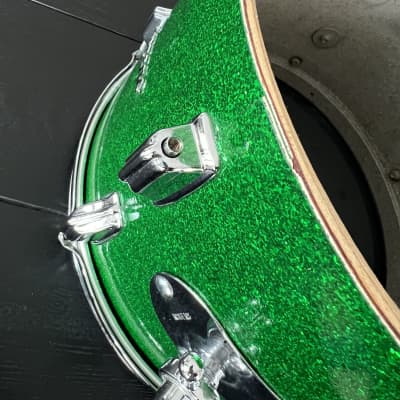 Rogers Dayton 13” Holiday Tom Late 60’s - Green Sparkle image 6