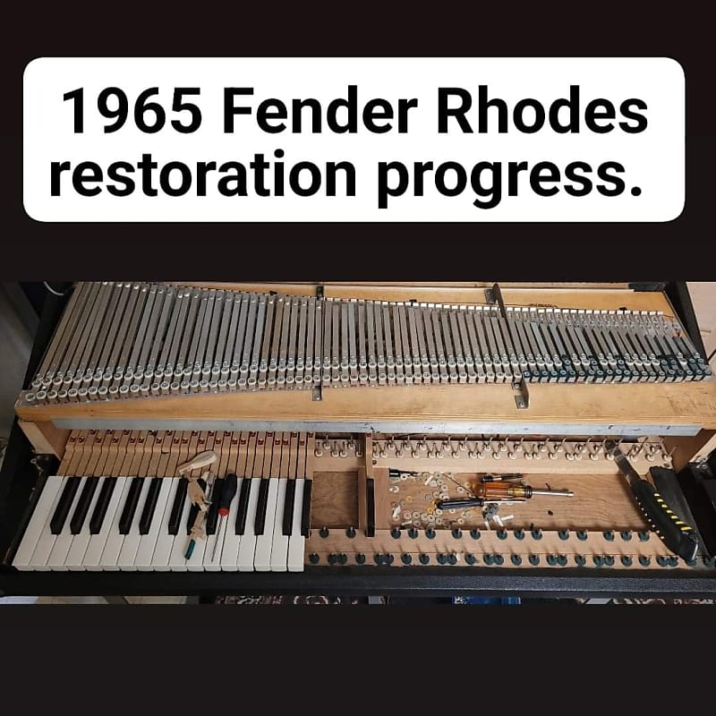 Fender Rhodes 73 1965 Sparkle top suitcase Electric Piano RESTORED ORIGINAL Reverb
