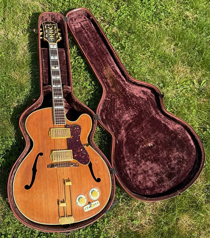 ギター Epiphone Zephyr Regent 150th Anniversary Zephyr DeLuxe Regent, Aged Antique Natural