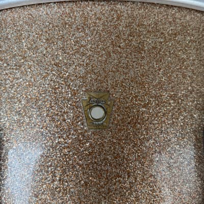 Ludwig 20"x14" Keystone Bass Drum 1965/66 – Champagne Sparkle – Restored image 4