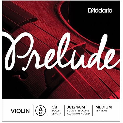 D'Addario Prelude Violin Single String | A String | 1/8 Scale | Medium Tension image 1