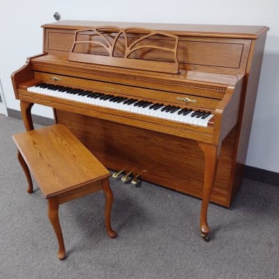 Baldwin Upright Piano - French Oak image 2