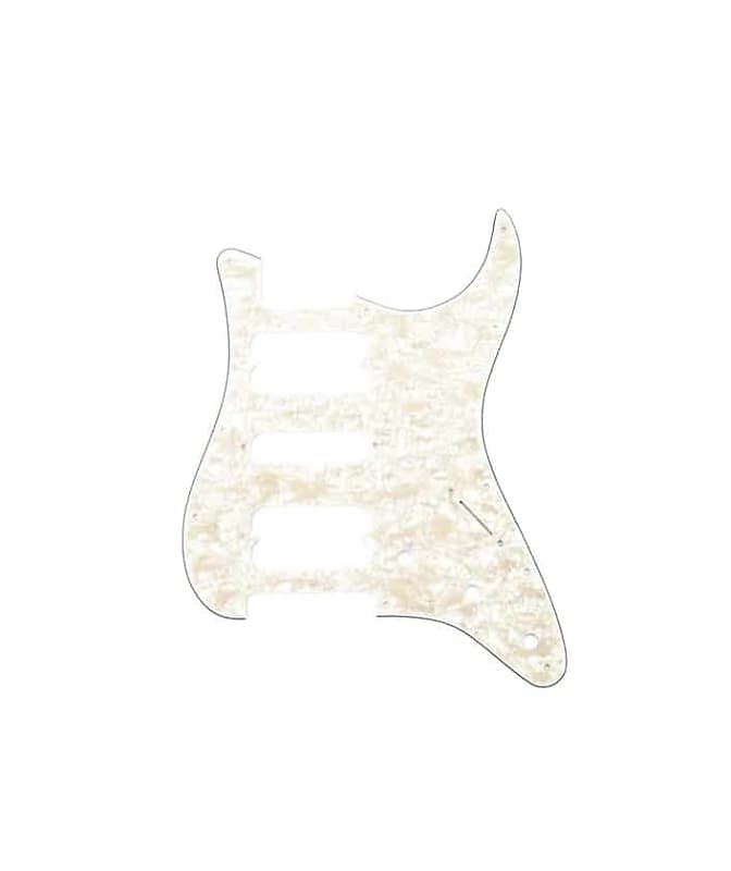 Fender® 11-Hole Modern-Style Stratocaster® H/S/H Pickguard - Aged White Pearl image 1