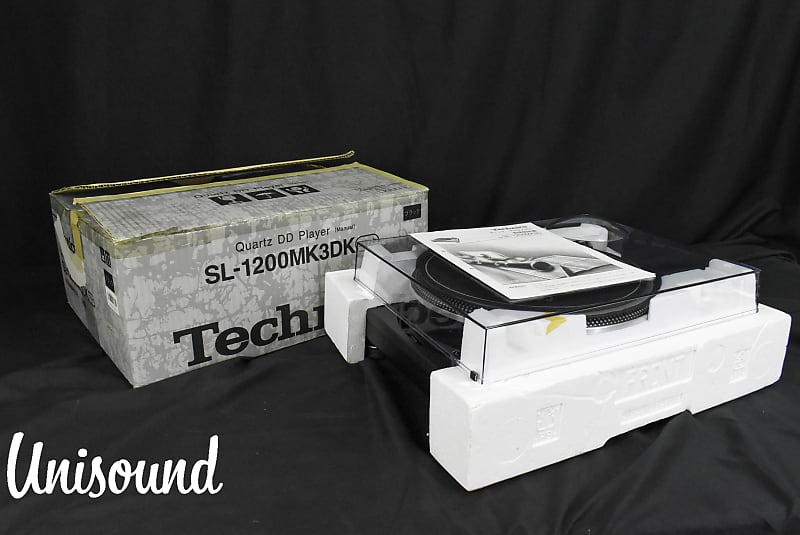 Technics SL-1200MK3D Black Direct Drive DJ Turntable w/Original Box [Very  Good]