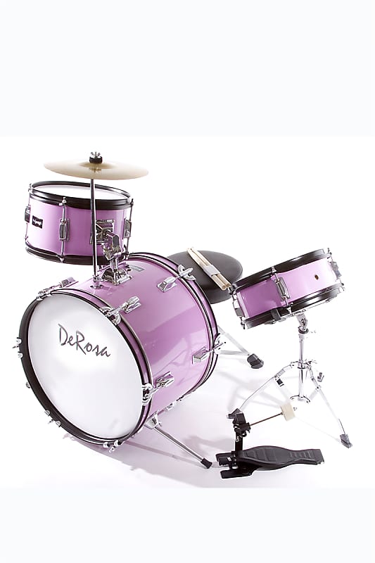 Pink kids clearance drum set