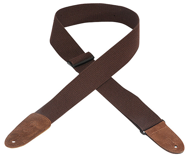 Levy's Leathers Guitar Strap MC8-BRN 2' cotton Strap, Brown image 1