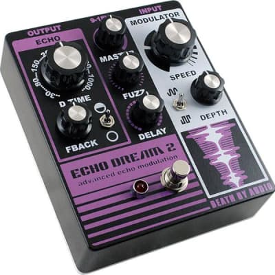 New Death By Audio Echo Dream 2 Echo Modulation Guitar Effects Pedal w/Cables image 2