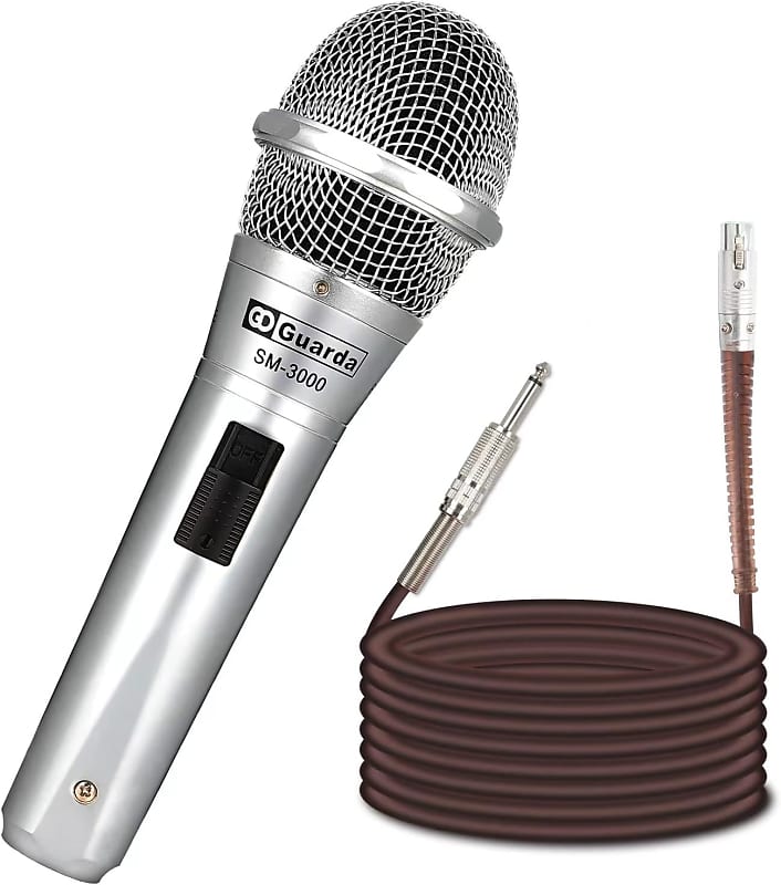 Wireless Microphone, GD Guarda US-88, Professional UHF Dual Handheld  Dynamic Mic System Set with Rechargeable Receiver, 160 ft Range,  1/4''Output, for