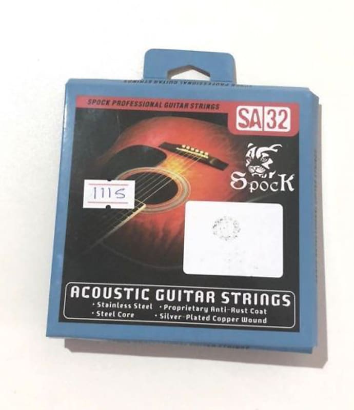 Premium Acoustic Guitar Strings Prime Spock High Quality Silver 10 47