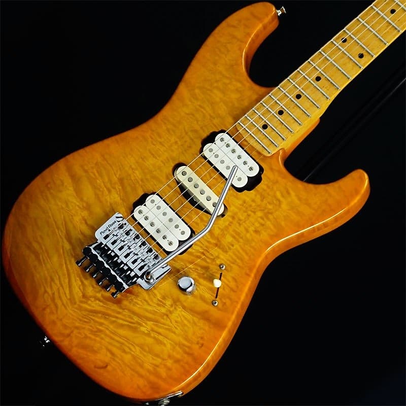 AIRCRAFT [USED] AC-5 Quilt Maple Top Birdseye Maple Neck (Amber) [SN.B34704] image 1