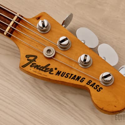 1967 Fender Mustang Bass Vintage Short Scale Bass Dakota Red w/ Case image 4