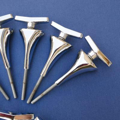 Sonor Phonic Lite Hilite Signature T-rods Tension Rods Claws Clawhooks Bass Drum Lot of 10 Vintage image 4