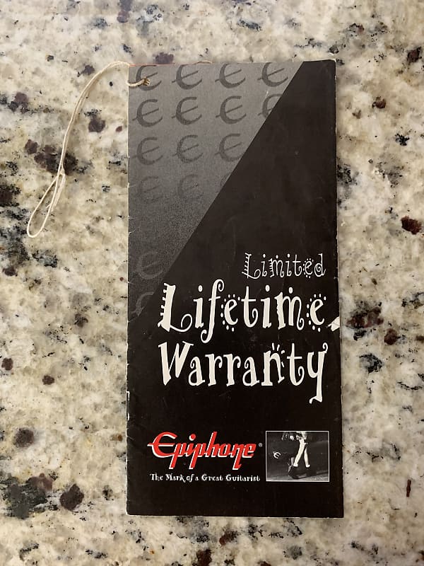 Epiphone Warranty Card  2000’s image 1