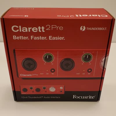 Focusrite Clarett 2Pre Thunderbolt Audio Interface | Reverb