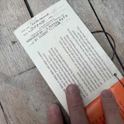 1966-1969 Fender Kingman Concert Palomino Instruction Manual Hang Tag Rare Vintage CBS Collector image 2