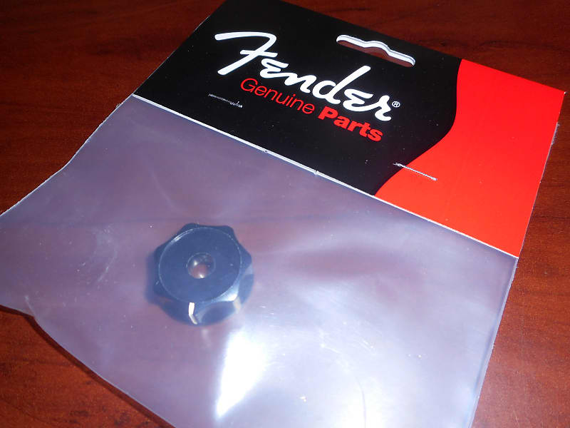 Genuine Fender Lower Concentric Knob For J. Bass, BLACK, 004-9412-049 image 1