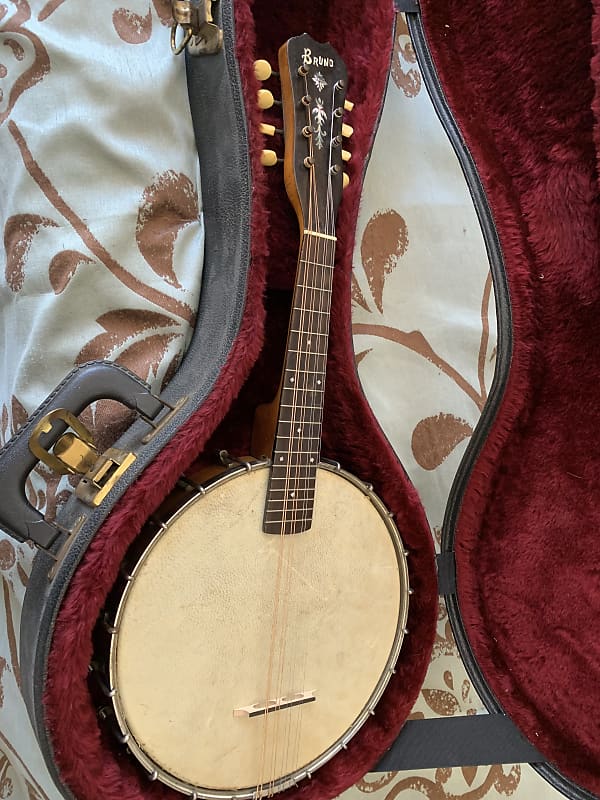 Bruno Vintage banjo mandolin with case  1920s image 1