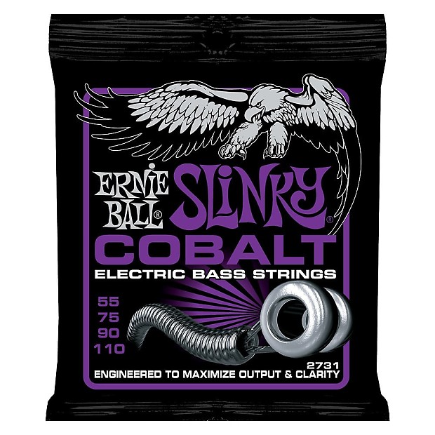 Immagine Ernie Ball 2731 Cobalt Power Slinky Electric Bass Strings, .055 - .110 - 1