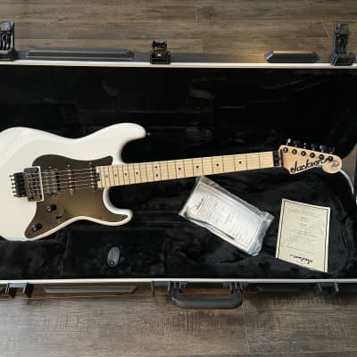 Jackson USA Signature Adrian Smith San Dimas SDM Electric Guitar - Snow White with Maple Fingerboard for sale