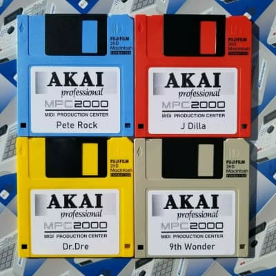 Akai MPC 2000 x20 Diskettes Drum Kit Sounds Samples Floppies Floppy image 2