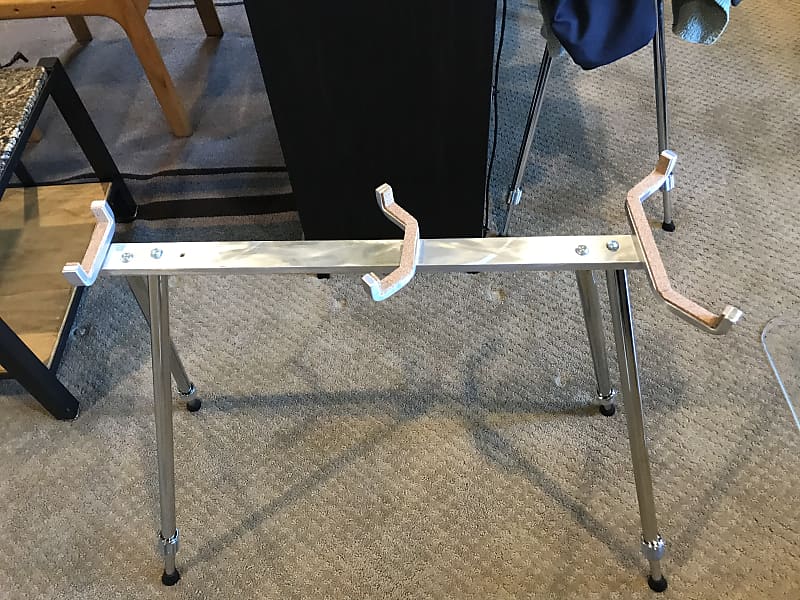 Deluxe 34 Lap Steel Stand Custom Design Silver Reverb